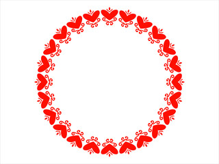 Valentines Day Frame Heart Background
