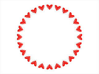 Valentine Day Frame Background Illustration
