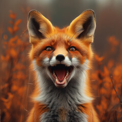 Fototapeta premium red fox cub