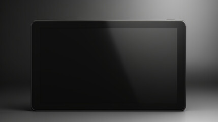 Black touchscreen tablet blank screen 