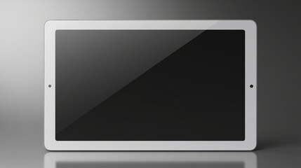 White touchscreen tablet blank screen 
