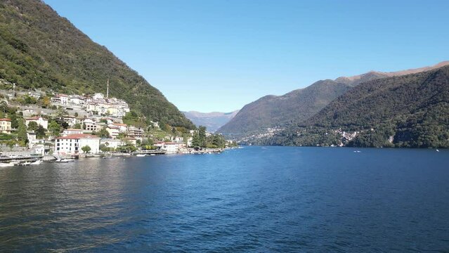 Moltrasio autour du Lac de C&ocirc;me en drone