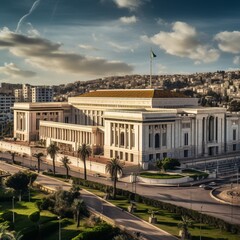 Fototapeta na wymiar Algeria capital algerian parliament images Generative AI