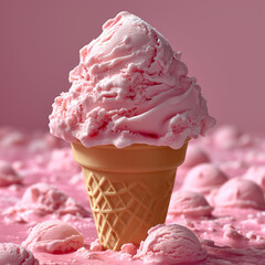 Delicious icecream isolated