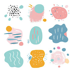 free vector set free hand doodle shape