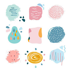 free vector set free hand doodle shape