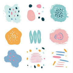 free vector set free hand doodle shape