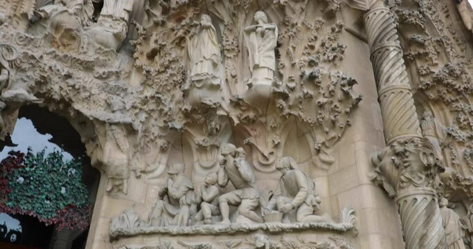 !9th century church sculptures of nativity