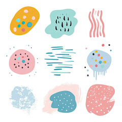 free vector set free hand doodle shape