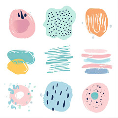 free vector set free hand doodle shape