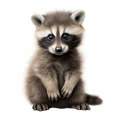 Obraz premium Playful baby racoon