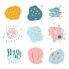 free vector set free hand doodle shape