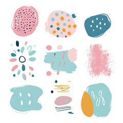 free vector set free hand doodle shape