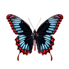 Vibrant Butterfly Isolated on a Transparent Background - High Resolution Illustration