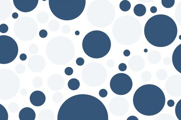 2D pattern white and light navy bubble pattern simple lines