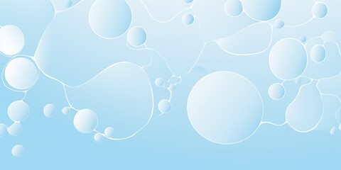 2D pattern white and light sky blue bubble pattern simple lines