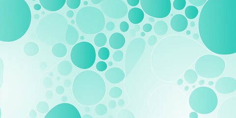 2D pattern white and light teal bubble pattern simple lines