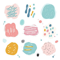free vector set free hand doodle shape
