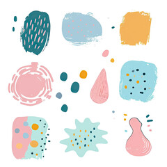 free vector set free hand doodle shape