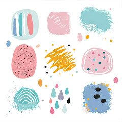 free vector set free hand doodle shape