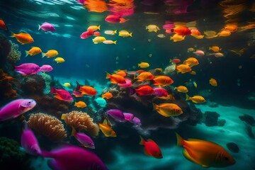 Obraz na płótnie Canvas coral reef in aquarium