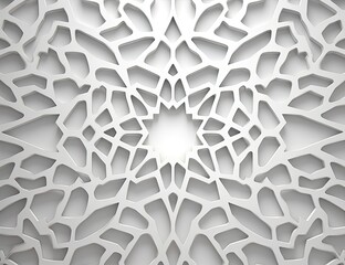 gray and white islamic inspired designs on a white background