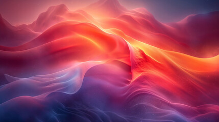 Generate a Summer Poster Design with an Abstract, Grainy Gradient Background and Noise Texture Effect