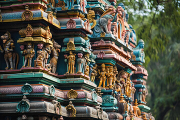 Fototapeta premium Temple, Madurai, Tamil Nadu, India