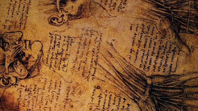 Leonardo da Vinci Anatomy Art Drawings