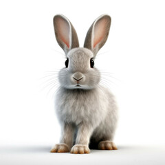 Obraz premium Rabbit isolated on white background