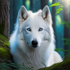 White Wolf of the Forest