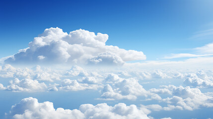 Naklejka na ściany i meble blue sky with clouds , Generate AI