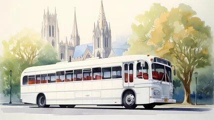 Foto op Canvas bus, intercity bus, urban transport, public transport, travel © Nikita44