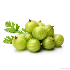 Indian Gooseberries isolated on white background