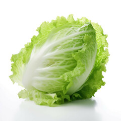 Iceberg lettuce isolated on white background
