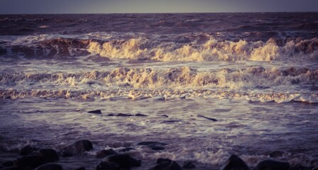 sunset in the mountains