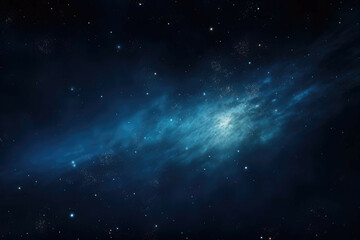 Naklejka premium A shot of a distant galaxy, with its stars shining brightly in the night sky