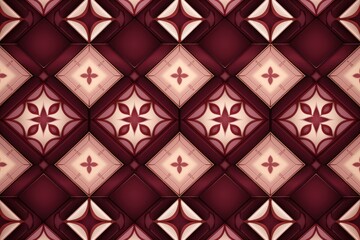 Burgundy tiles, seamless pattern, SNES style