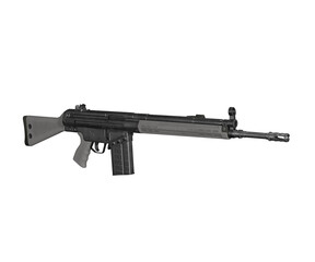 3d rendering hkg3 combat rifle, firearm concept