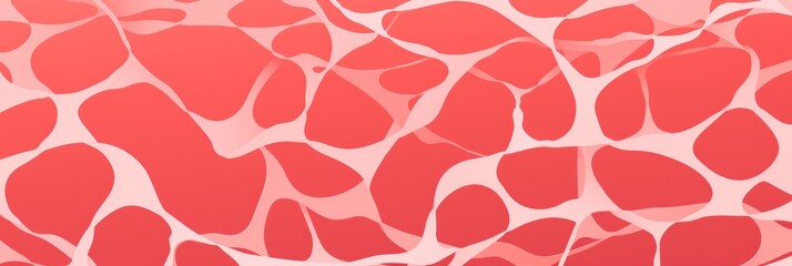 Coral minimalist grid pattern