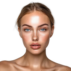Obraz premium beauty female model in transparent background