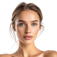 Fototapeta premium beauty female model in transparent background