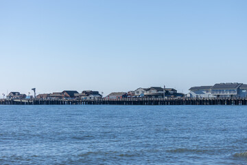 Fototapeta na wymiar Pier on Central Coast of California Santa Barbara