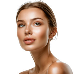 Obraz premium beauty female model in transparent background