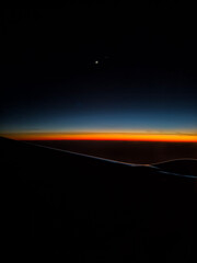 Sunset from a plane window - 712773504
