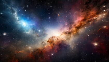 beautiful space nebula color background