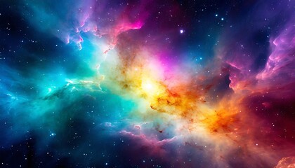 beautiful space nebula color background
