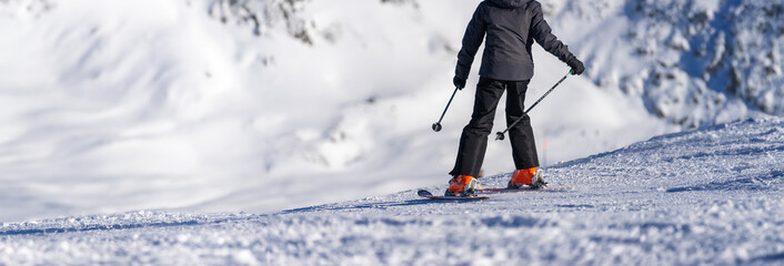 Winter Glide: Skiing the Alpine Slopes
