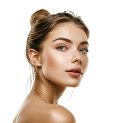 Fototapeta premium beauty female model in transparent background