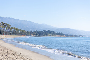 Ocean Waves on Santa Barbara Coastline